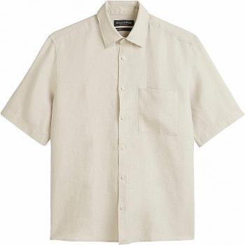 Marc O'Polo Kurzarm‑Leinhemd Braun – Size Small