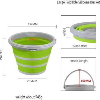Damask Large Silicone Travel Bucket