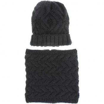 Bufanda Blanca y Amarilla, Gorro Liso – Calidez Instantánea