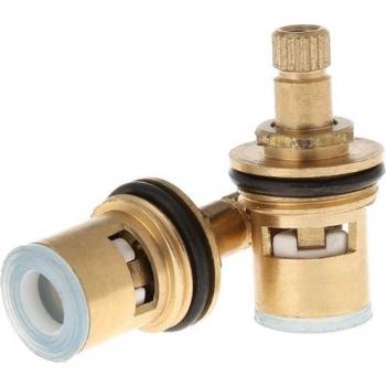 2 Pcs Ceramic Disc Cartridge for G1/2 Cold Tap Brass Faucet