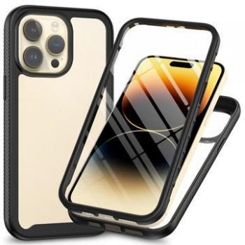 IPhone 15 Pro 360‑Body‑Cover – Schwarz/Durchsichtig