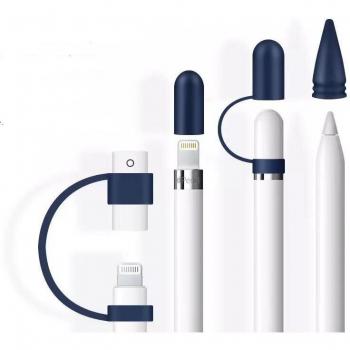 Coque antichoc anti‑perte en silicone pour iPad + Apple Pencil