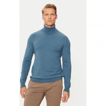 Sisley Slim Fit Rollkragenpullover in Blau, Größe S