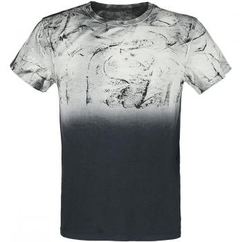 T‑Shirt Uomo Spatolato Noir Grey – Outer Vision