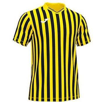 Camiseta joma copa ii corta amarillo negro