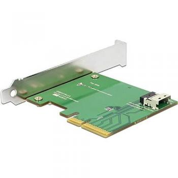 Delock Host Bus Adapter (PCIe x4, V3) – 4‑Schnittstelle NVMe SFF‑8654