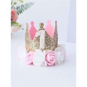Accesorio de cabello con flores para cumpleaños
