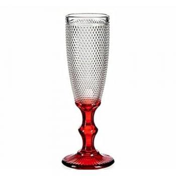 Copa de champán Puntos Rojos 6 Unidades (180 ml)