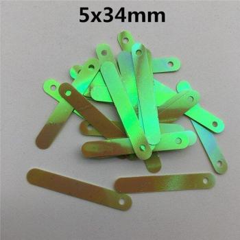 460/920pcs One Hole Large Rectangular Flat Sequins (5x34mm)