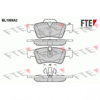 Pastillas de freno automotriz FTE 9010578