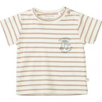 T-shirt blanc chaud rayé Staccato
