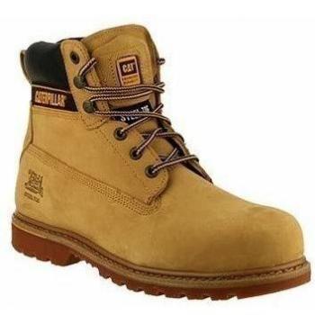 Safety Work Boot: Caterpillar Holton S3 in Honey, Men's Size 10