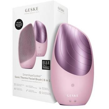 Geske Cepillo Sonoro Térmico 6‑en‑1 SmartAppGuided – Rosa