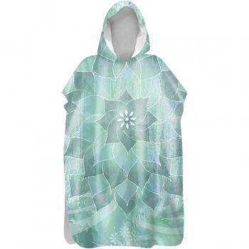 Vintage Druck Poncho Handtuch