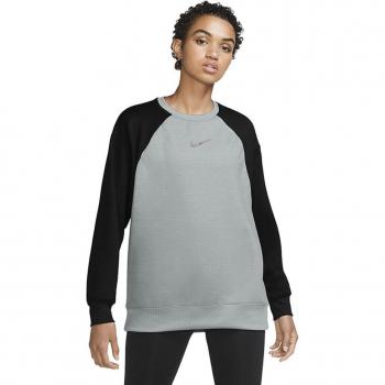 Felpa Nike Therma Casual Donna Grigio/Nero M