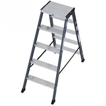 Krause Leiter »SePro D«, Alu eloxiert, 2x5 Stufen