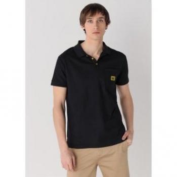 Six Valves Polo Casual de Manga Corta