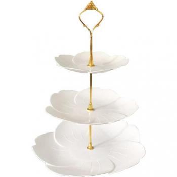 Café Trio: Three‑Tier Fruit & Dessert Stand