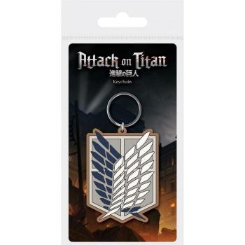 Attack on Titan Season 4 Men's Blue & White PVC Keyring