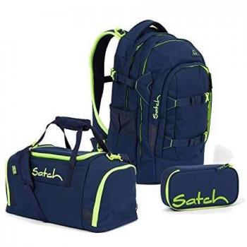 Gelber Satch Pack Schulrucksack‑Set (3 Stück)
