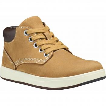 Timberland Davis Square Cuero Chukka, Botas Unisex-Niño, Amarillo