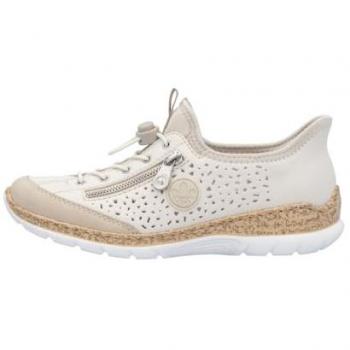 Rieker Beige Ready2Go Slip‑On Women’s Footwear – Size UK 8