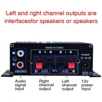 400W Stereo Audio Amplifier with LED Lighting