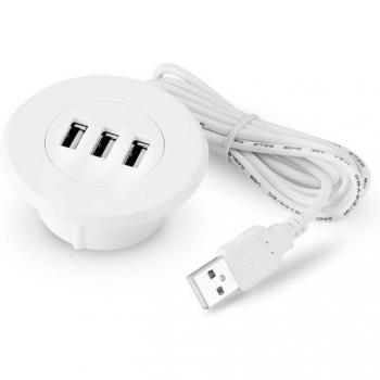 5cm USB 2.0 Grommet Hub for Laptop and PC