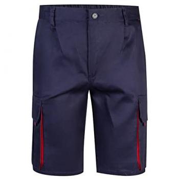Bermuda Multipoches Velilla – Couleurs Marine et Rouge 46