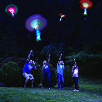 Bamboo UFO Night Game Toy for Kids