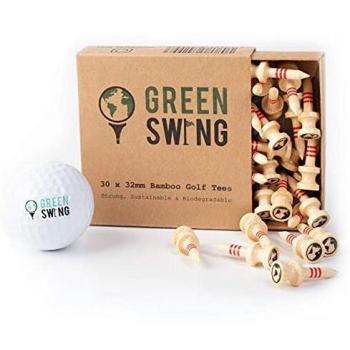 BambooBliss Golf Tee Pack – 32mm, 30pcs
