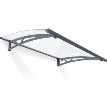 Modern Entrance Cover: Palram Altair 1500 Grey Door Canopy (5' x 3')