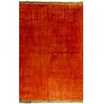 Tapis de Sol en Coton Kilim 200x290 cm vieXL Rose Salon Chambre à Coucher