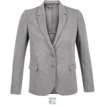 Blazer femme Col tailleur gris chiné SOLS Marcel 38