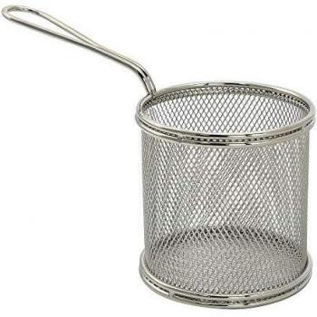 Cesta Freidora Mini Ø 9 cm. Acero Inoxidable con Mango