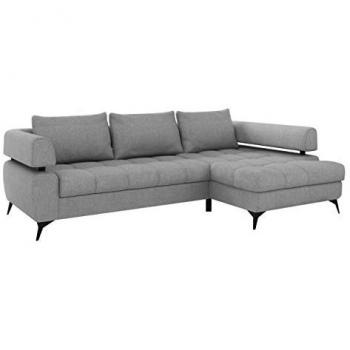 Sofá Lincoln 154 en Gris con Función de Descanso y Cajón Integrado – 267x188x90 cm