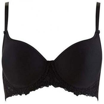 Damen‑Bra T-Shirt Schwarzer Aubade Love Wandern 70 g