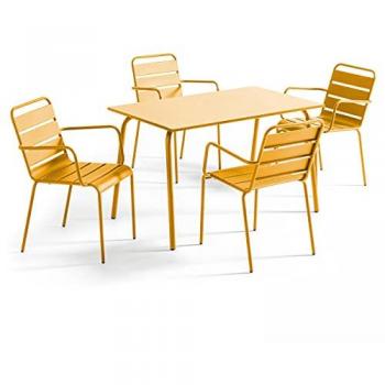Paradis Jardin 4 Fauteuils Doré