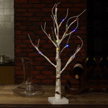 Lampada da tavolo LED Albero di betulla bianco 23.6 pollici