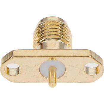 Jack de Brida SMA Hembra 2P 2G con Terminal RF y Soldadura