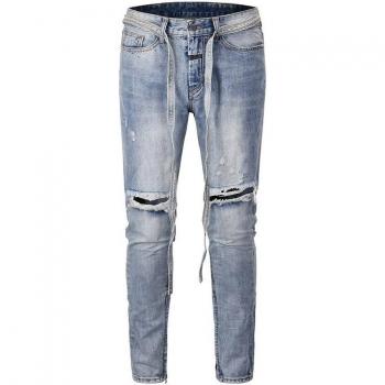 FG 6TH Hip-Hop Denim: Pantalones Ceñidos para Hombre