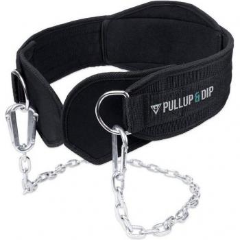 Système de traction Pull‑up / Dip : courroie en nylon, boucle carabiner 3X, protection néoprène