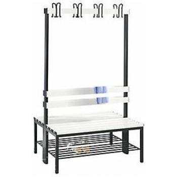 Banc de vestiaire simple en lattes
