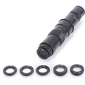 HAYEAR 0.5X-2X Auxiliary Lens for 180X Microscope Camera
