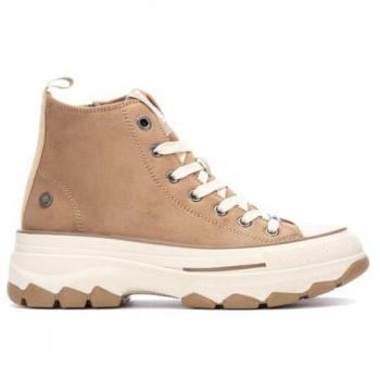 Women's Casual Beige High‑Top XTI Refresh Sneaker (US 5.5)
