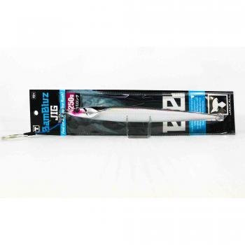Jackall Metall‑Jig Bambluz Semi‑Long 250 g Schmaler Rand – Silber (3863)