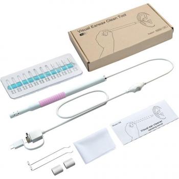 3-in-1 Ear Wax Inspection Tool with Waterproof Camera and LED Lights