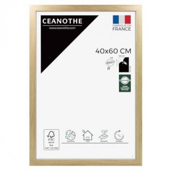 Cadre Photo 40x60 cm CEANOTHE en bois brut, verre acrylique incassable recyclé – fabriqué en France