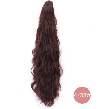 JUNSI Claw Clip Natural Wave Hairpiece