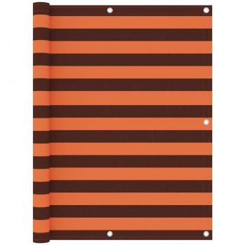 Brise-vue de jardin Orange et Marron 120x600 cm Imperméable